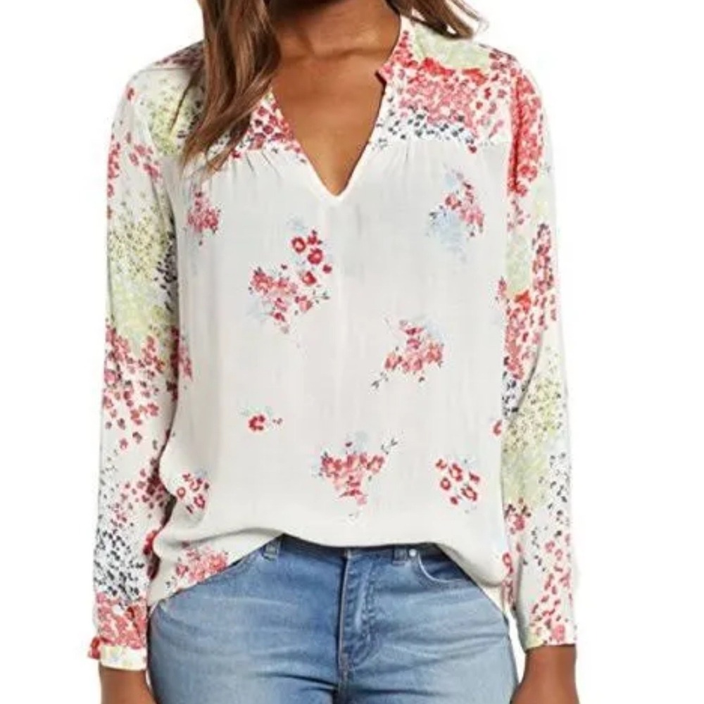 Lucky Brand Women's Sz S/P Floral Fairy Boho Peasant Festival Summer Beachy Work